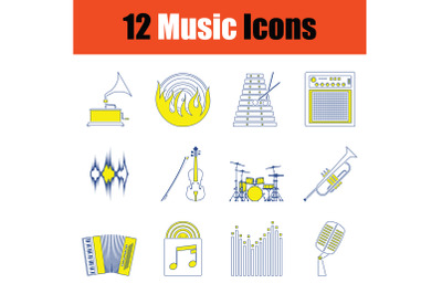 Music icon set