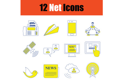 Communication icon set