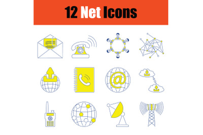 Communication icon set