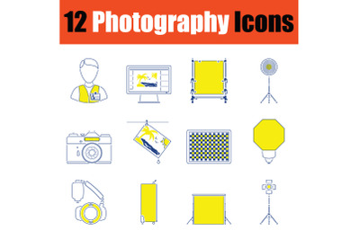 Photography icon set