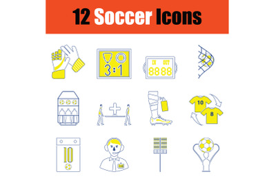 Football icon set