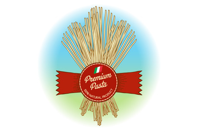 Premium pasta label