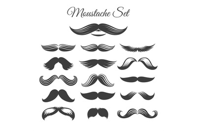 Mustaches icon set