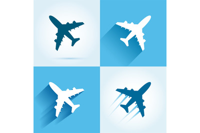 Plane icons set