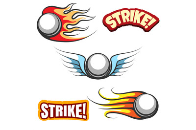 Bowling ball icons