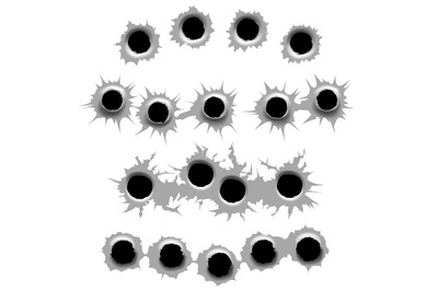 Bullet holes set