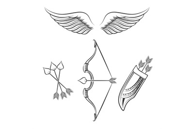 Cupid weapons icons