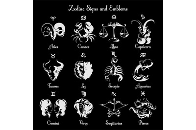 Zodiac symbols and signs