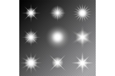 Stars and sparkles vector