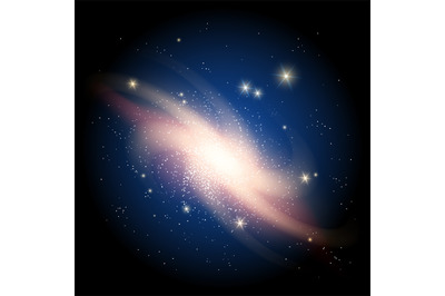 Galaxy background with sparkling stars