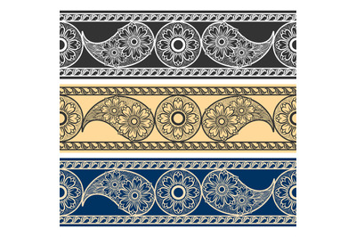 Paisley horizontal patterns