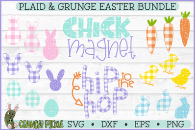 Plaid &amp; Grunge Easter SVG Bundle