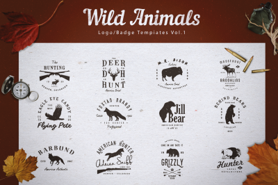 Wild Animals Logo/Badge Templates v1
