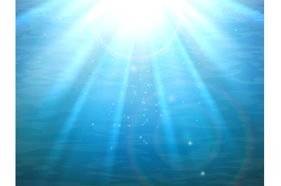 Underwater light rays