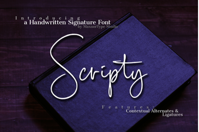 Scripty - Handwritten Signature Font