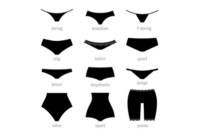 Women panties icons