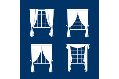 Window curtains set