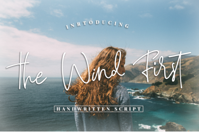 The Wind First - script font