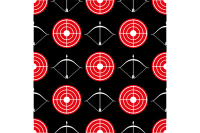 Archery seamless pattern - seamless texture red target