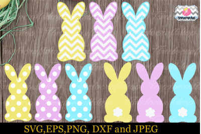 SVG&2C; Eps&2C; Dxf &amp;amp; Png Cutting Files For Easter Bunny &2C; Cricut and Silhou