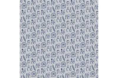 Beauty cosmetics seamless pattern design