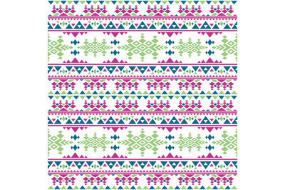 Peruvian aztec vector seamless pattern. Boho style mexican indigenous