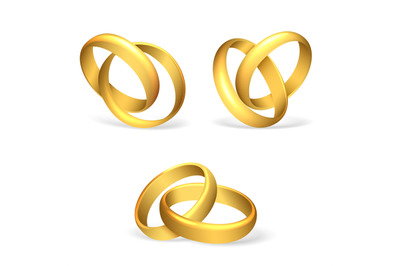 Vector wedding rings