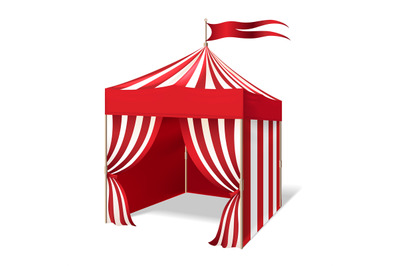 Vector circus or carnival tent