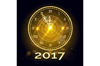 Happy New Year Clock