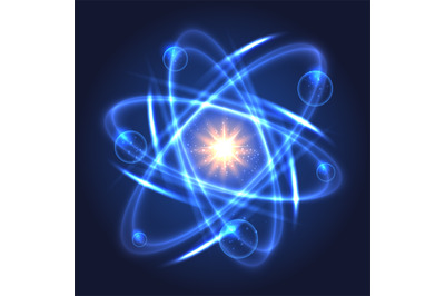 Shining nuclear atom model