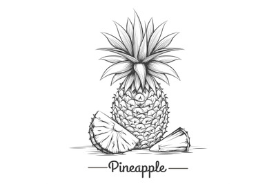 Doodle sweet pineapple