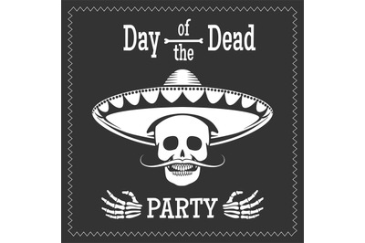 Day of the dead party poster