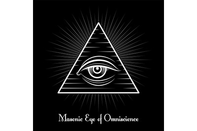 Omniscience All seeing eye symbol