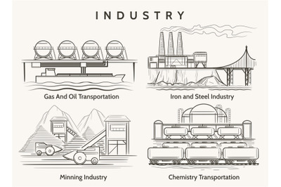 Factory industrial landscape