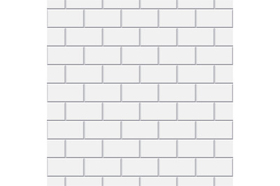 Vector white brick seamless pattern