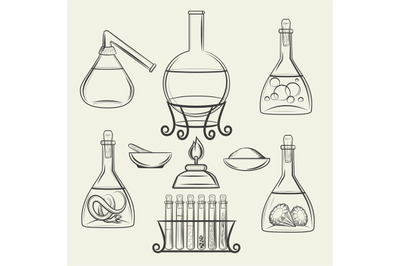 Alchemical vessels or vintage lab equipment