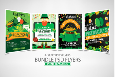 4 St. Patrick Flyers Bundle