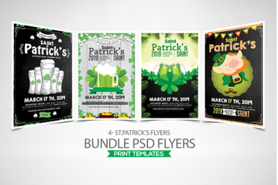 4 St. Patrick Flyers Bundle