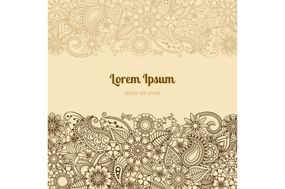 Henna Mehndi Card Template