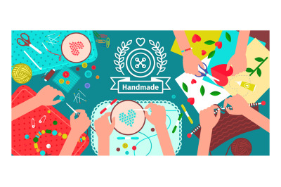 Creative handmade workshop banner