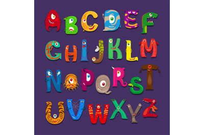 Funny alphabet for kids