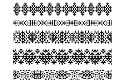 Horizontal seamless ethnic pattern