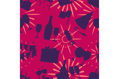 Celebration seamless pattern vector illustration