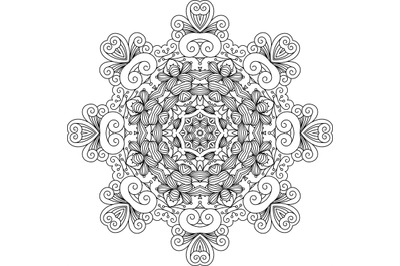 Intricate geometric symmetrical pattern