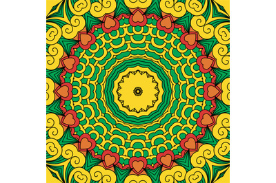 Beautiful full frame yellow geometric design