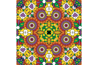 Beautiful full frame yellow geometric design