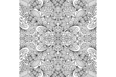 Seamless background textile with floral shapes