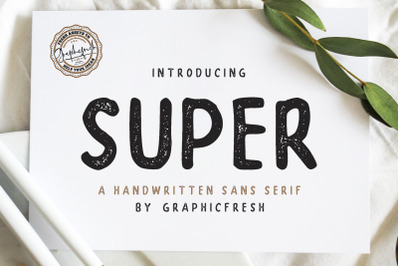 SUPER - A Handwritten Sans Serif