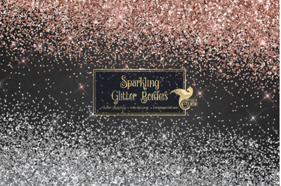 Sparkling Glitter Borders Clipart