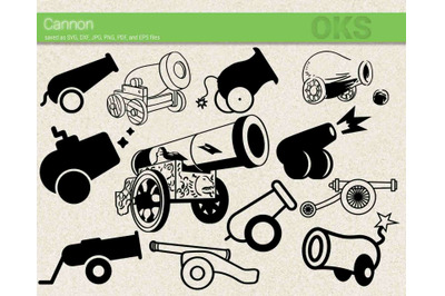 cannon svg, svg files, vector, clipart, cricut, download